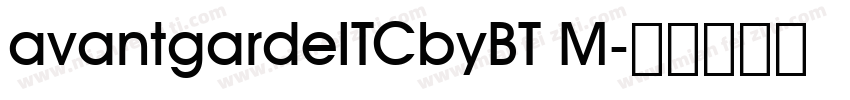 avantgardeITCbyBT M字体转换